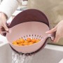 Paniers de crépine, découpe légumes, lavage du riz, ustensiles de cuisine, à double vidange