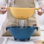 Paniers de crépine, découpe légumes, lavage du riz, ustensiles de cuisine, à double vidange