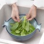 Paniers de crépine, découpe légumes, lavage du riz, ustensiles de cuisine, à double vidange