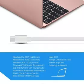 Adaptateur USB Type C vers,3.1 USB C (Thunderbolt 3) a 3 ports USB3.0 pour MacBook-Chromebook, Smartphones