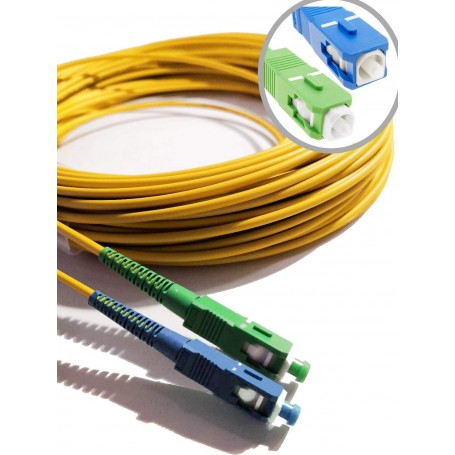 Câble à Optique Elfcam (jarretière Optique 2M), à SC/UPC, compatible Free
