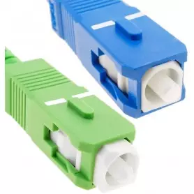 Câble à Fibre Optique Elfcam (jarretière Optique 2M), Compatible SC/APC à SC/UPC, compatible Free box.
