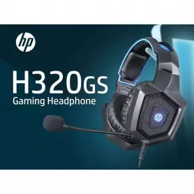 Casque audio de jeux vidéo HP, H320GS, USB 7.1 Virtual Surround, 3.5 MM