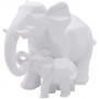 Sculpture 3D Éléphant Mère et enfant idéale pour la décoration de votre maison et du bureau