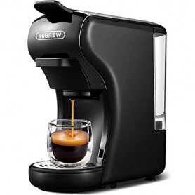 Machine à café  SAYONA italienne, 3 en 1 Nespresso, 1450W, 19 bars avec les capsules et café moulu, pompe haute pression