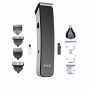 Tondeuse HTC AT-1201 multifonction 5 en 1, USB sans fil pour nez, cheveux barbe électrique rechargeable
