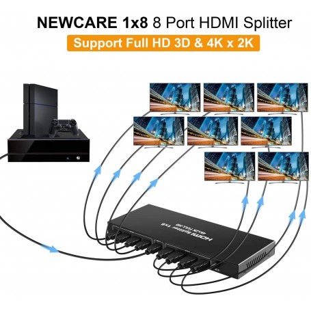 SGEYR Multiprise Hdmi 4 Port pour TV, Switch Hdmi 4k avec