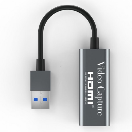 Capture vidéo et Audio pour Windows Mac OS et Android Carte de Capture Vidéo HDMI 4K HDMI vers USB 2.0 Full HD 1080P Enregistrement de Jeu en Direct Carte de Capture vidéo Audio 