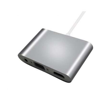 Adaptateur Lightning vers HDMI 6cm noir / gris - Atom
