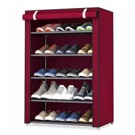 Armoire étagère à chaussures HCX 5 couches, pliable et portable B-5
