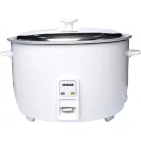 Cuiseur à riz NOVA NRC977-6, à gros tambour, 6 litres, Thermostat 2300W, maintien au chaud, blanc