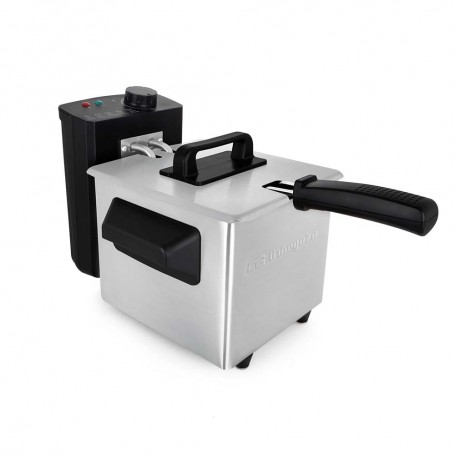 Friteuse à huile, Orbegozo FDR 18, 1.5L, en acier inoxydable, 1000W réglable jusqu'à 190ºC