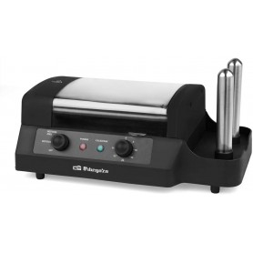 Machine à hot-dog, Orbegozo PR 3500, 1 à 4 hot-dogs, 5 éléments de chaleur rotatifs, 2 punch pour réchauffer des pains