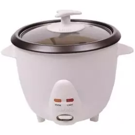 Cuiseur à riz Elpine 31203C, 2.5 litres, 900W, antiadhésif, automatique, blanc