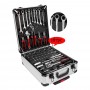 Chariot à outils professionnel JUMLEE, 187 pièces, caisse en aluminium, adaptés à la réparation automobile