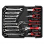 Chariot à outils professionnel JUMLEE, 187 pièces, caisse en aluminium, adaptés à la réparation automobile