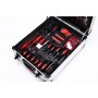 Chariot à outils professionnel JUMLEE, 187 pièces, caisse en aluminium, adaptés à la réparation automobile