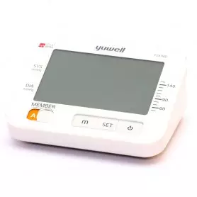 Tensiomètre digital brassard Yuwell YE690D, pour le dépistage d’arythmie, suivi à domicile, Large écran LCD lumineux de 12.5 cm