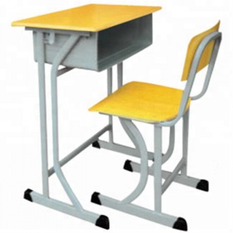 Bureau et chaise fixe pour étudiants, DAILY UP TMZY07, chambre d'enfant, en bois environnemental