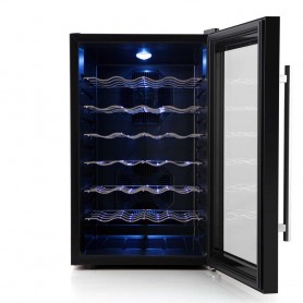 Refroidisseur à vin, Orbegozo VT 3010, 28 bouteilles, 130 W, tactile, affichage numérique