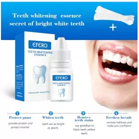 Essence de blanchiment des dents, EFERO, Gel de nettoyage d'hygiène buccale, soins dentaires, sourire parfait