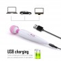 Vibromasseur AV, Capricon, réglable, USB, rechargeable, puissant et silencieux rose pour femmes