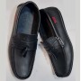 Chaussures mocassins Boss (BOMO-003), originales en cuir homme, planeurs décontractées, 40 à 45, Ciré Noir
