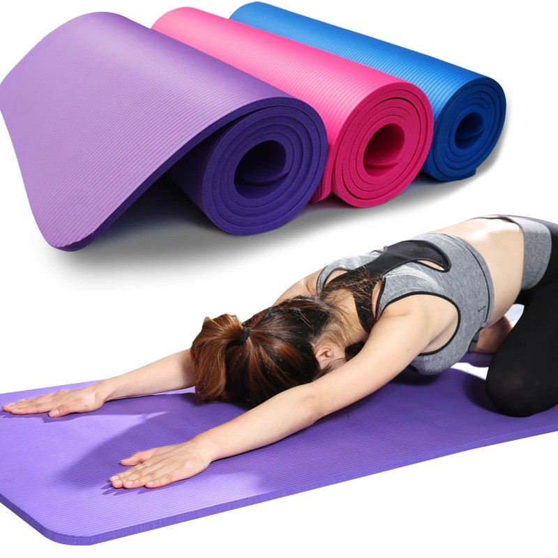 Tapis de yoga pour Pilates Gym Exercice sangle de transport 15 mm épaisse large & Mousse Rouleau UK