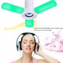 Ampoule ventilateur LED de musique, Star Starry Music, 3 ailles, Bluetooth, Télécommande, multicolore