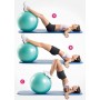Ballon de gymnastique, King Lion Burt Resistance, 75cm, pour la maison, le bureau ou la salle de gym