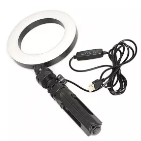 Anneau de lumière selfie portable Fill Light K315, 16cm LED pour Shooting, diffusion en direct