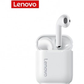 Ecouteurs Lenovo LP2 TWS, sans fil BT semi-intra-auriculaires, étanches réduction du bruit blanc