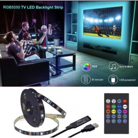 Nouvelles bandes lumineuses à LED Fi, rétroéclairage LED TV de 9,8 pieds pour téléviseur de 32 à 75 pouces, PC, miroir