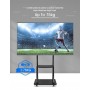 Support TV Chariot Mobile Professionnel 32” à 75”, 150 kg, Réglable, acier laminé à froid
